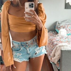 12th Tribe Golden Girl Crop Top